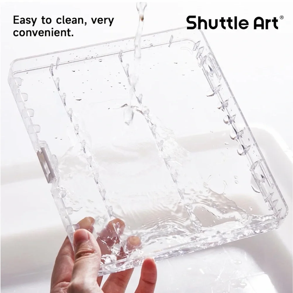 Shuttle Art Stackable Clear Marker Case - 3 layers, 36 marker slots. Like new.